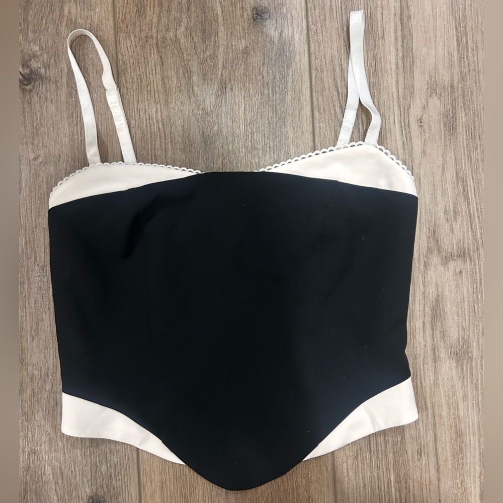 White Fox Boutique Women's Black and White Corset